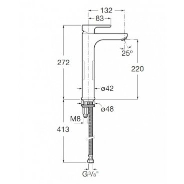 Смеситель для раковины Roca L20 5A3H09C00