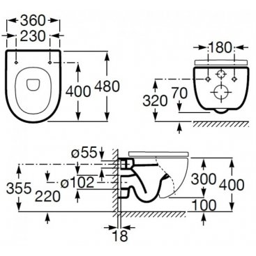 Унитаз Roca Meridian 346248000