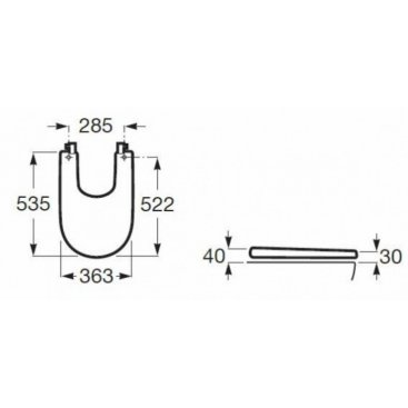 Крышка для биде Roca Meridian 8062A200B микролифт