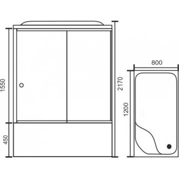 Душевая кабина Royal Bath RB 8120ВР3-ВT