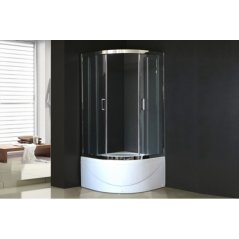 Душевой уголок Royal Bath RB100BK-T-CH 100x100