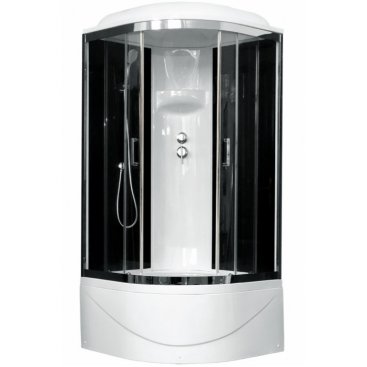 Душевая кабина Royal Bath RB100BK6-BT-CH 100x100