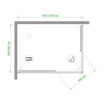 Душевой уголок Royal Bath RB9120HPD-C-BL 120x90