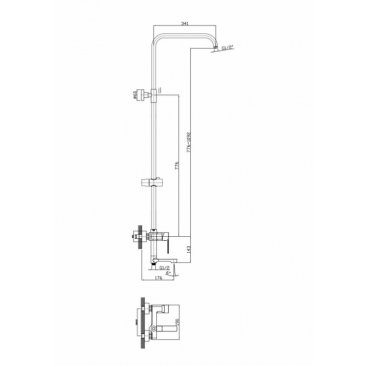 Душевая стойка Rush ST4235-30