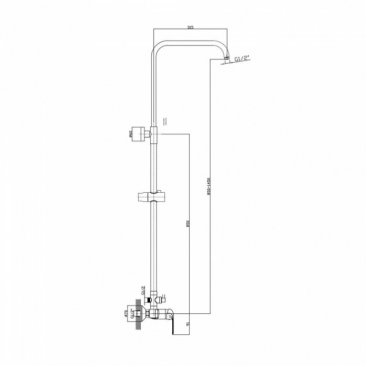 Душевая стойка Rush ST4235-50