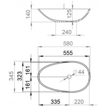 Раковина Salini Paola 1101101G