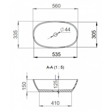 Раковина Salini Sofia 1101106G