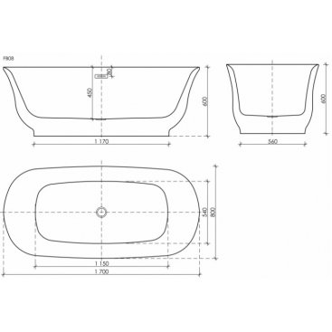 Ванна акриловая Sancos Viva 170x80