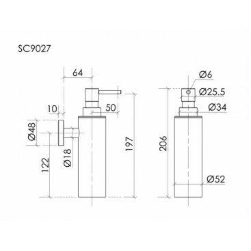 Дозатор Sancos Base SC9027CH
