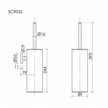 Ершик Sancos Base SC9032BG