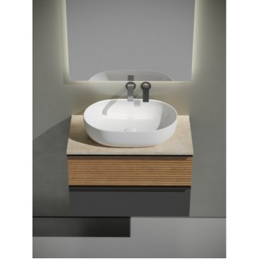 Мебель для ванной со столешницей Sancos Delta 80 DL80GR+TT80A2+CN6047