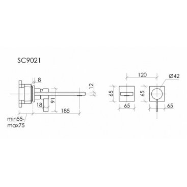 Смеситель для раковины Sancos Linn SC9021BG