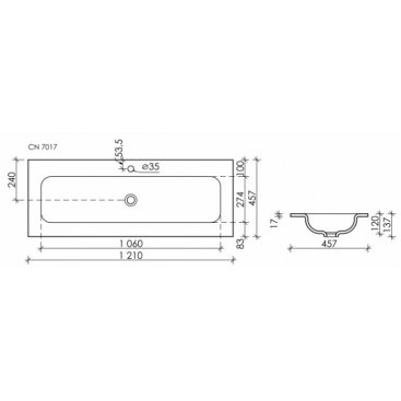 Мебель для ванной Sancos Marmi 1.0 120 дуб галифакс CN7017MB Black