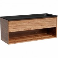 Тумба с раковиной Sancos Marmi 1.0 120 дуб чарльстон CN7016MB Black