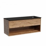 Тумба с раковиной Sancos Marmi 1.0 120 дуб чарльстон CN7017MB Black