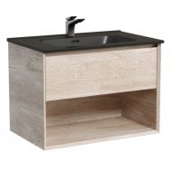 Тумба с раковиной Sancos Marmi 1.0 70 дуб галифакс Black