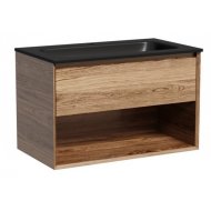 Тумба с раковиной Sancos Marmi 1.0 80 дуб чарльстон Black