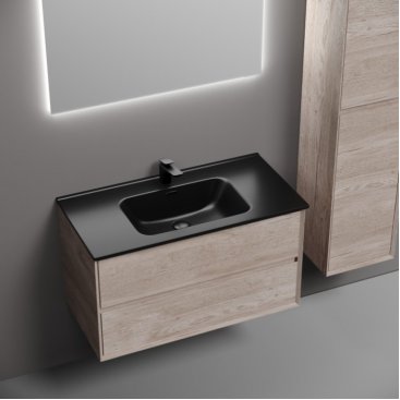 Мебель для ванной Sancos Marmi 2.0 90 дуб галифакс Black