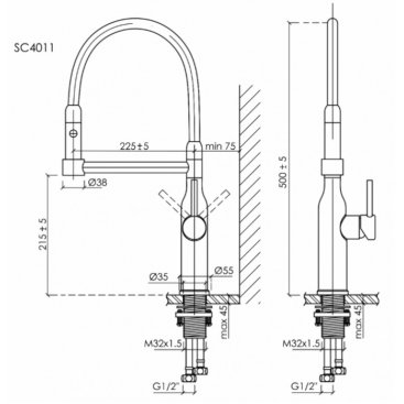 Смеситель для кухни Sancos Pride SC4011BNG