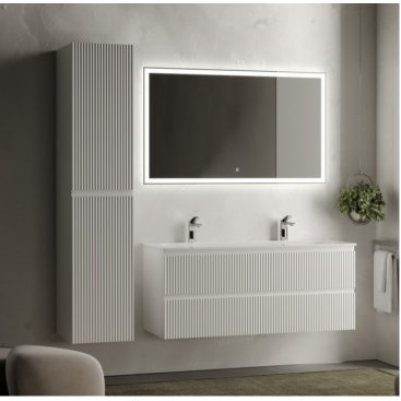 Мебель для ванной Sancos Snob R 120 Bianco с 2 отверстиями