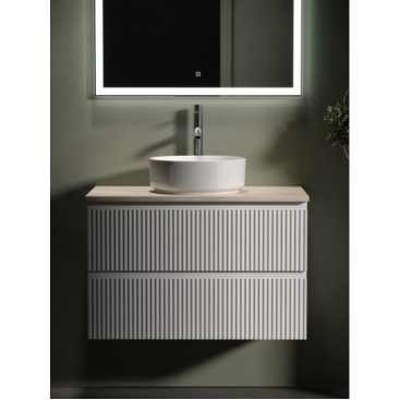 Мебель для ванной со столешницей Sancos Snob R 80 SNR80W+TT80A2X+CN5001