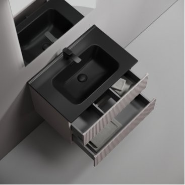 Тумба с раковиной Sancos Snob T 70 Doha Soft Black