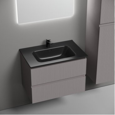 Тумба с раковиной Sancos Snob T 70 Doha Soft Black