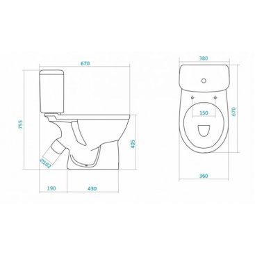 Унитаз Santek Бореаль 1WH302144