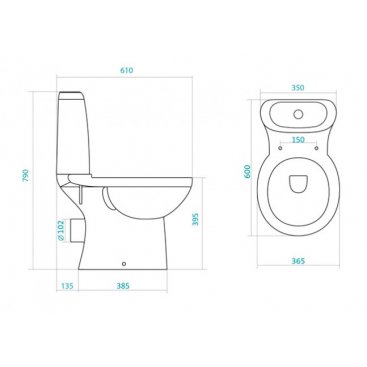 Унитаз Santek Консул 1.WH11.0.132