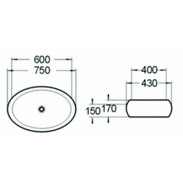 Раковина SantiLine SL-1036