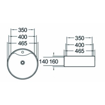 Раковина SantiLine SL-1069MB