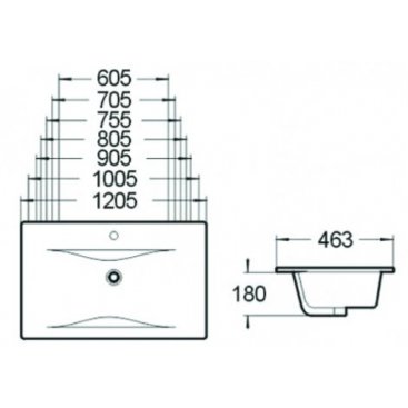 Раковина SantiLine SL-2110 60