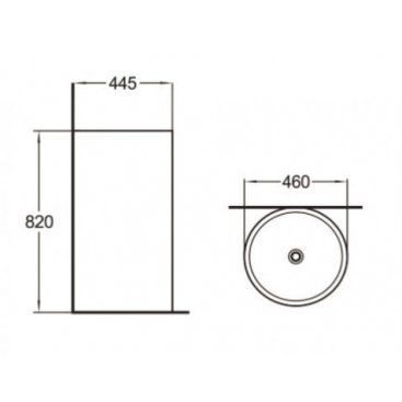 Раковина напольная SantiLine SL-4006