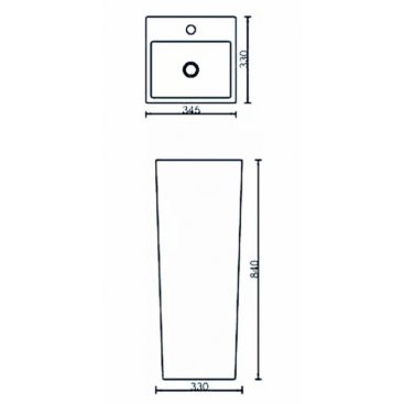 Раковина напольная SantiLine SL-4010