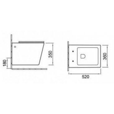 Унитаз SantiLine SL-5004SM-BD