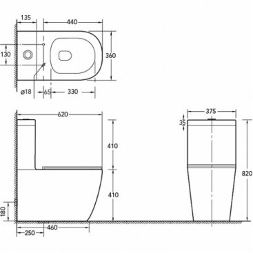 Унитаз SantiLine SL-5016