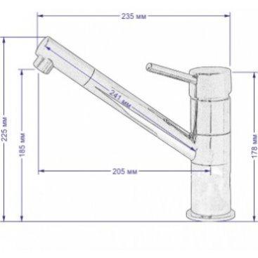 Смеситель для кухни Seaman Barcelone SSL-5110-WP