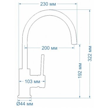 Смеситель для кухни Seaman Marble SSC-302 песочный