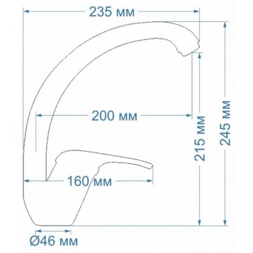 Смеситель для кухни Seaman Marble SSC-801 бежевый