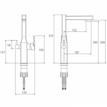 Смеситель для кухни Shouder Unique Plus 0180816