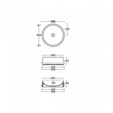 Раковина Simas Sharp SH01 50 см