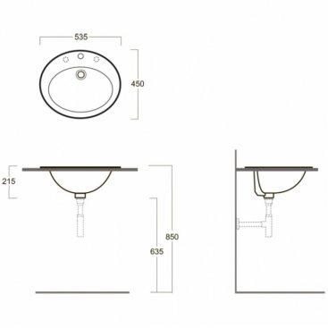 Раковина Simas Top e lavabi d'arredo Desmo S52