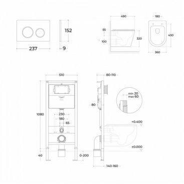 Комплект Sintesi Essler 504 хром