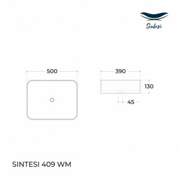 Раковина Sintesi SIN-LVB-APP-409WM