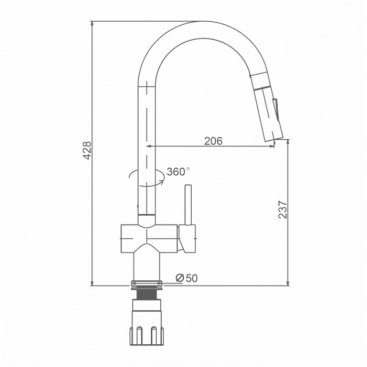 Смеситель для кухни S204 S204.49.06