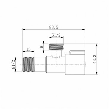 Кран угловой Splenka S249 S249.73