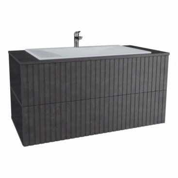 Мебель для ванной Stella Polar Дэрри 100 см бетон/цемент