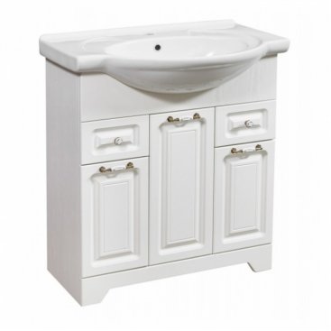 Мебель для ванной Stella Polar Кармела 75 см ольха белая