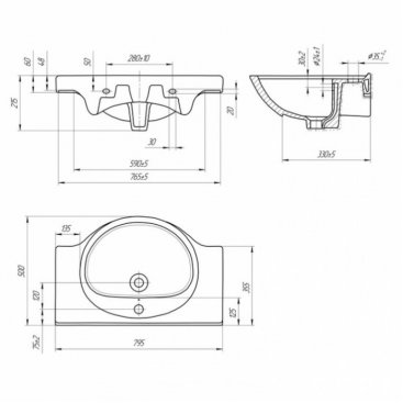 Мебель для ванной Stella Polar Концепт 80 см белая