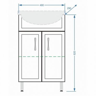 Мебель для ванной Stella Polar Концепт 50 см белая